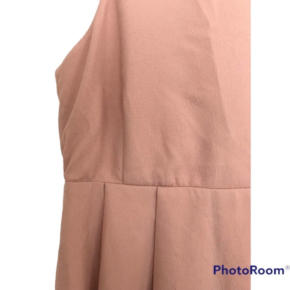 Lulus Blush Pink Fit and Flare Mini Dress | Choker Collar | Open Back - Picture 5 of 16